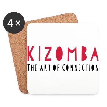 Kizomba L'art de la connexion - Kizomba Danse Fash - Dessous de verre (lot de 4) - blanc - Devant