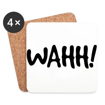 Wahh! - Coasters (set of 4) - white - Front
