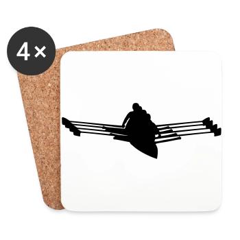 Rowing - Coasters (set of 4) - white - Front