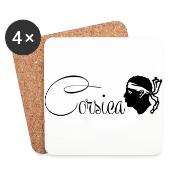 Korsyka - Coasters (set of 4) - white - Front