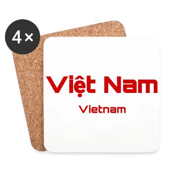 Vietnam - Country - Coasters (set of 4) - white - Front