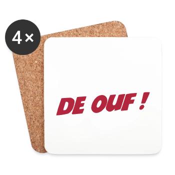 Marraine de ouf ! - Dessous de verre (lot de 4) - blanc - Devant