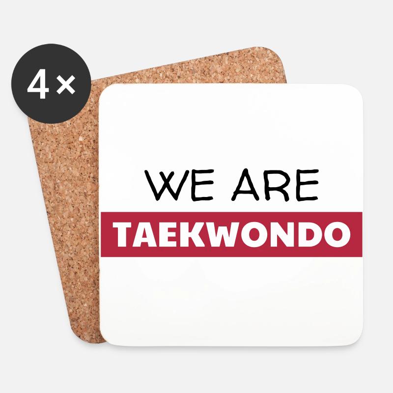 Taekwondo Taekwondoin Tae-Kwon-Do Tae Kwon Do - Untersetzer (4er-Set) - Weiß