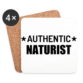 Naturisme / Naturiste / Nudisme / Nudiste - Dessous de verre (lot de 4) - blanc - Devant