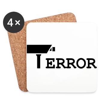 t error - Coasters (set of 4) - white - Front