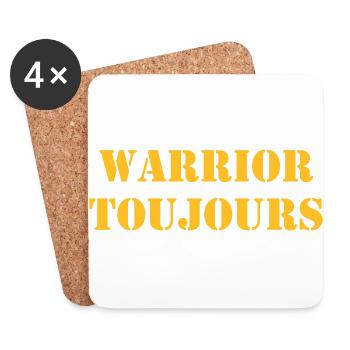Warrior Toujours - Dessous de verre (lot de 4) - blanc - Devant