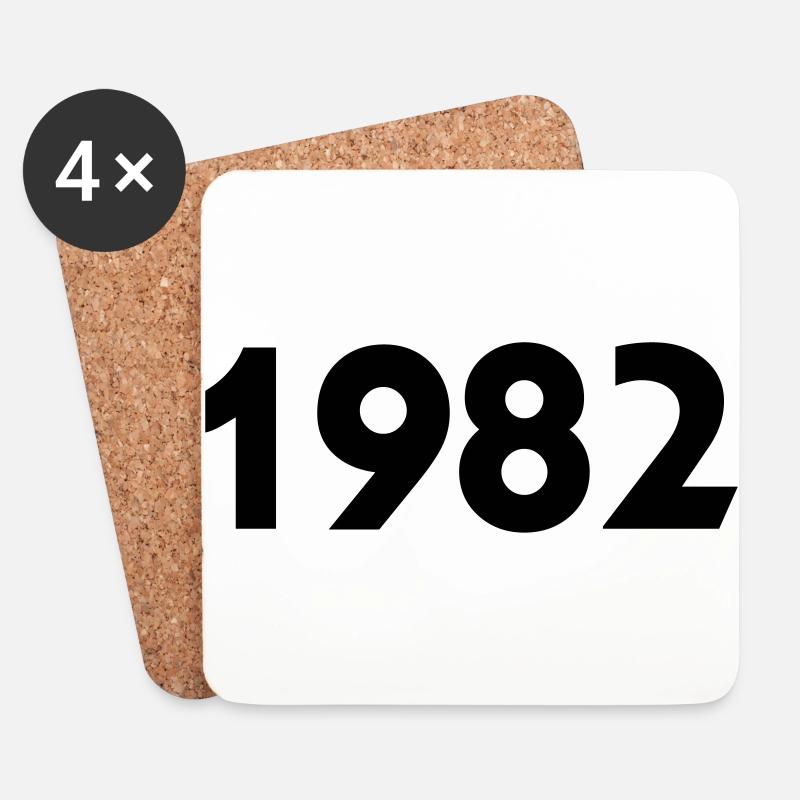 1982 - Untersetzer (4er-Set) - Weiß