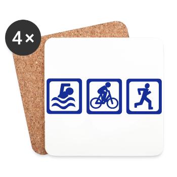 Triathlon - Coasters (set of 4) - white - Front