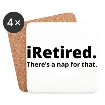 I m retired - Untersetzer (4er-Set) - Weiß - Vorne