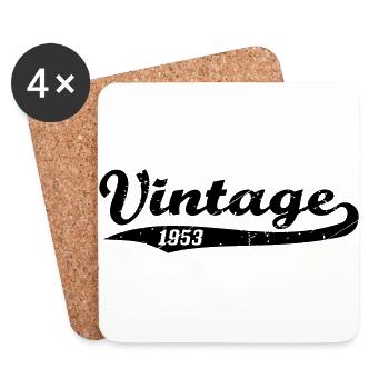 Vintage 1953 - Coasters (set of 4) - white - Front