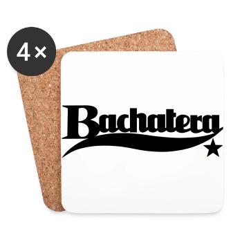 Bachatera Star - Bachata Dance Shirt - Coasters (set of 4) - white - Front