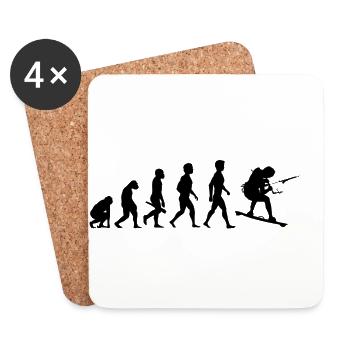 surfeur surf surf planche à voile wellenreiten13 - Dessous de verre (lot de 4) - blanc - Devant