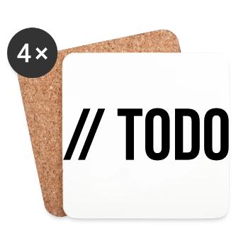 // TO DO - Coasters (set of 4) - white - Front