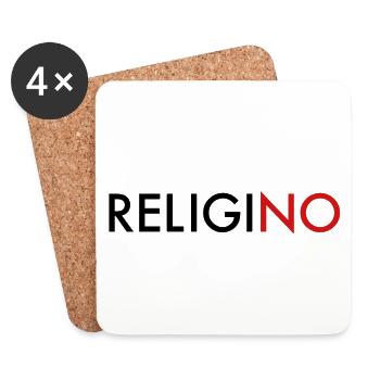 ReligiNO - Dessous de verre (lot de 4) - blanc - Devant