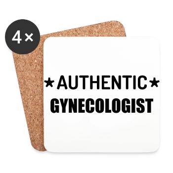Gynecologist Gynécologue Gynäkologe Médecine - Coasters (set of 4) - white - Front