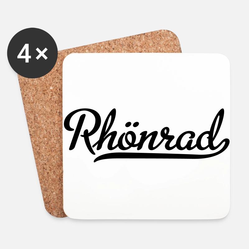 Rhönrad - Untersetzer (4er-Set) - Weiß