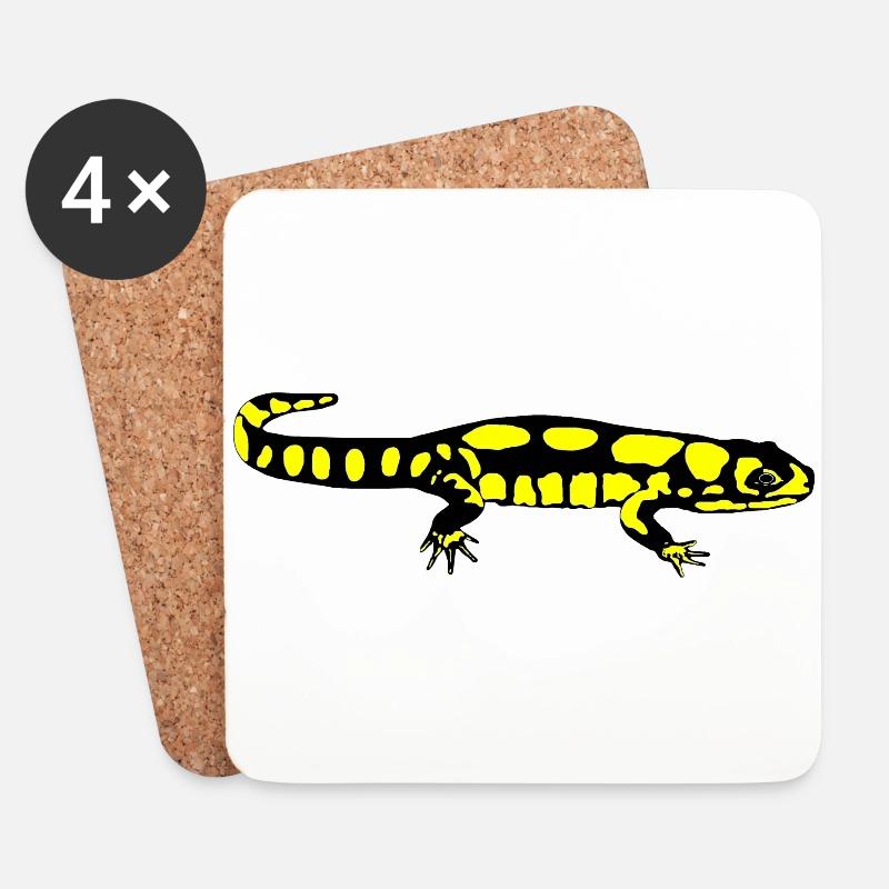Salamander - Untersetzer (4er-Set) - Weiß