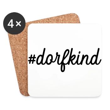 #dorfkind - Untersetzer (4er-Set) - Weiß - Vorne