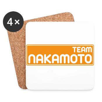 Team Satoshi Nakamoto - Coasters (set of 4) - white - Front