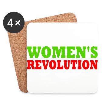 Womens revolution - Untersetzer (4er-Set) - Weiß - Vorne