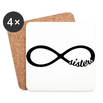 Infinity Infinity - Coasters (set of 4) - white - Front