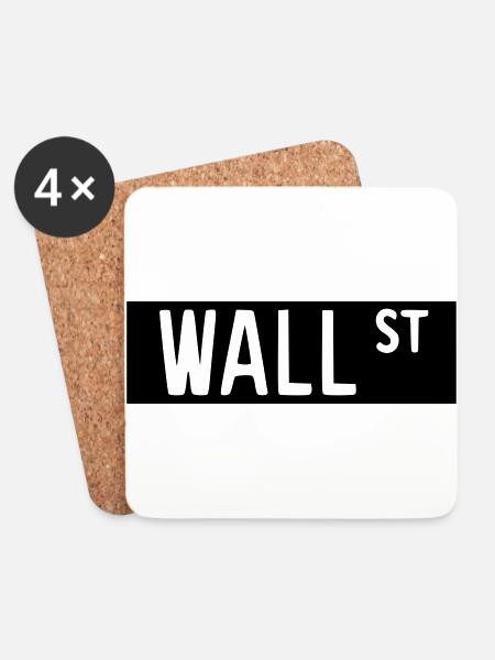 Wall Street 2 - Untersetzer (4er-Set) - Weiß