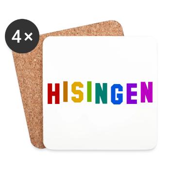 Regnbågsskylten - Untersetzer (4er-Set) - Weiß - Vorne