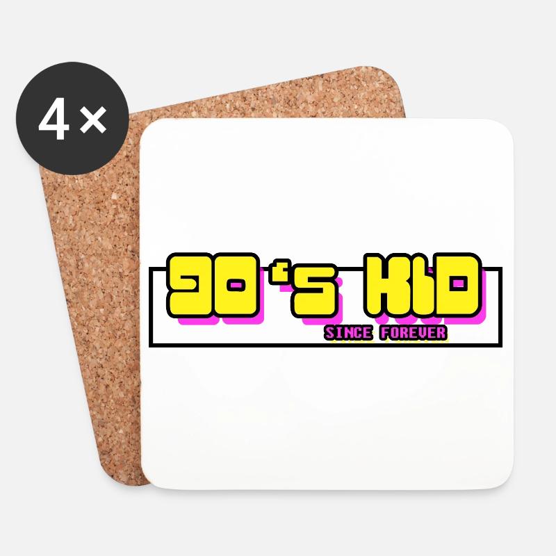 90's KID - Untersetzer (4er-Set) - Weiß