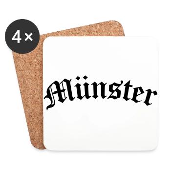 Münster - meine Stadt - Untersetzer (4er-Set) - Weiß - Vorne