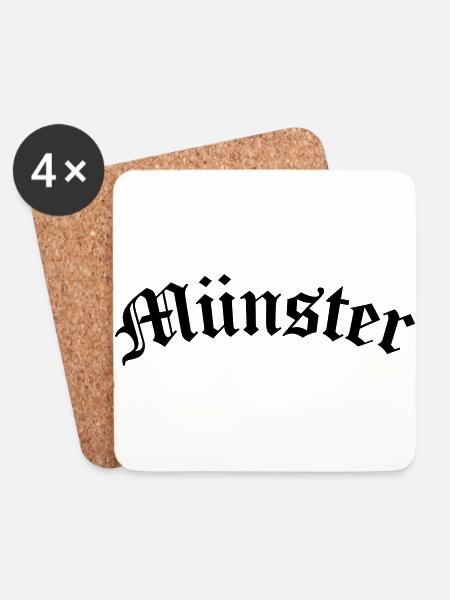 Münster - meine Stadt - Untersetzer (4er-Set) - Weiß