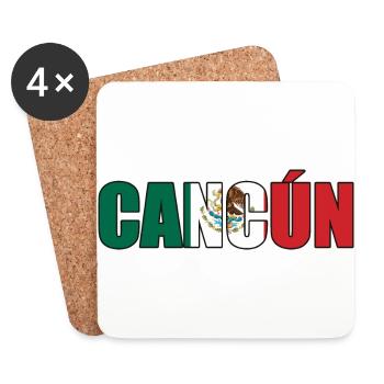 Cancun - Coasters (set of 4) - white - Front