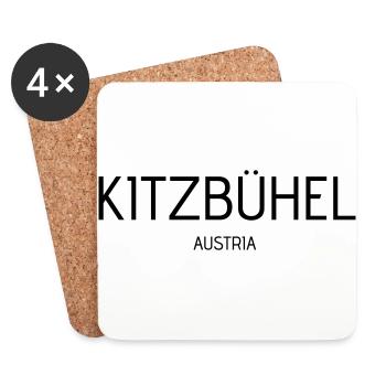Kitzbuehel - Dessous de verre (lot de 4) - blanc - Devant