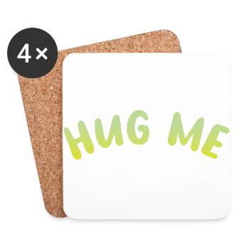 hug me - Untersetzer (4er-Set) - Weiß - Vorne