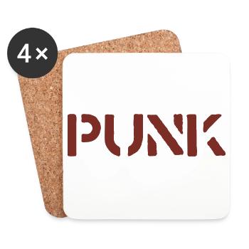 Punk - Untersetzer (4er-Set) - Weiß - Vorne