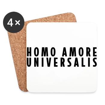 Homo Amore Universalis - Coasters (set of 4) - white - Front