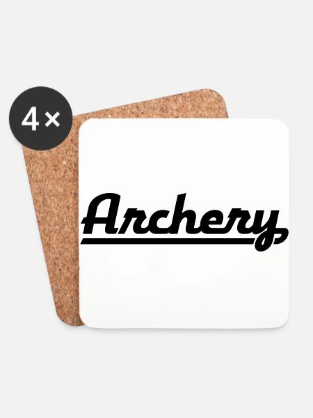 ARCHERY - Untersetzer (4er-Set) - Weiß