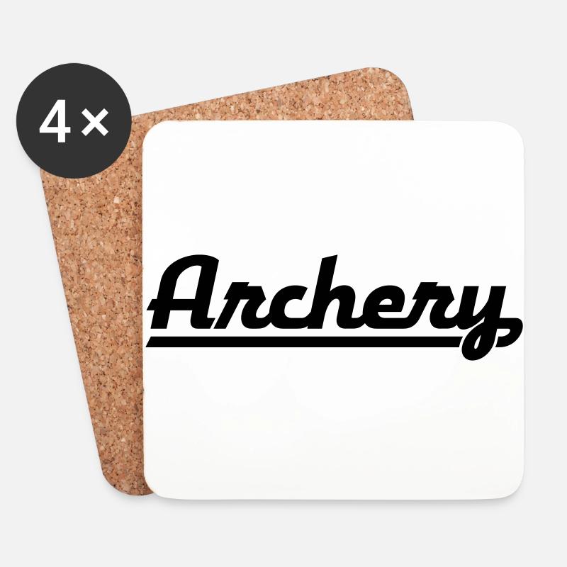 ARCHERY - Untersetzer (4er-Set) - Weiß
