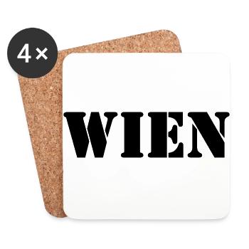 WIEN - Untersetzer (4er-Set) - Weiß - Vorne