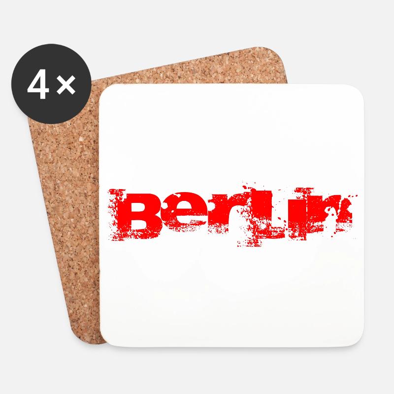Berlin - Untersetzer (4er-Set) - Weiß