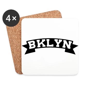 BKLYN / BROOKLYN - Untersetzer (4er-Set) - Weiß - Vorne