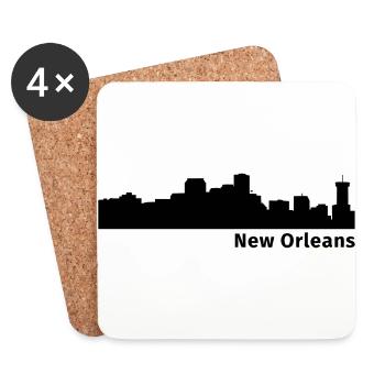 New Orleans - Untersetzer (4er-Set) - Weiß - Vorne