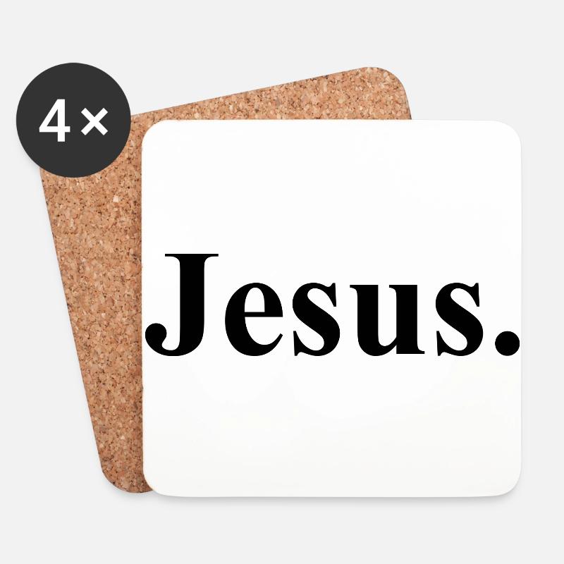 Jesus. - Untersetzer (4er-Set) - Weiß