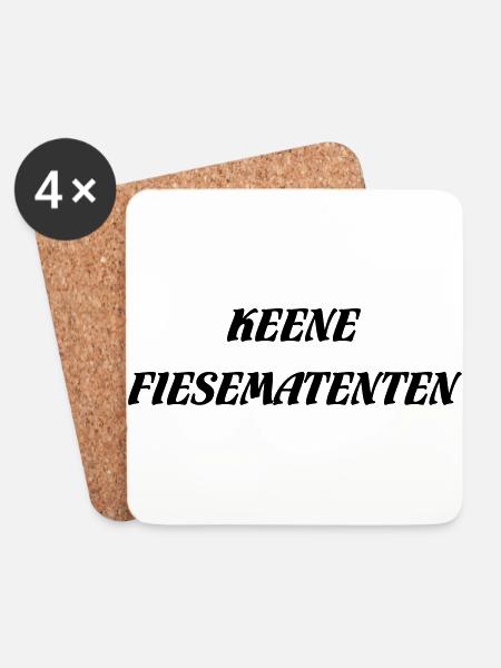 KEENE FIESEMATENTEN - Untersetzer (4er-Set) - Weiß