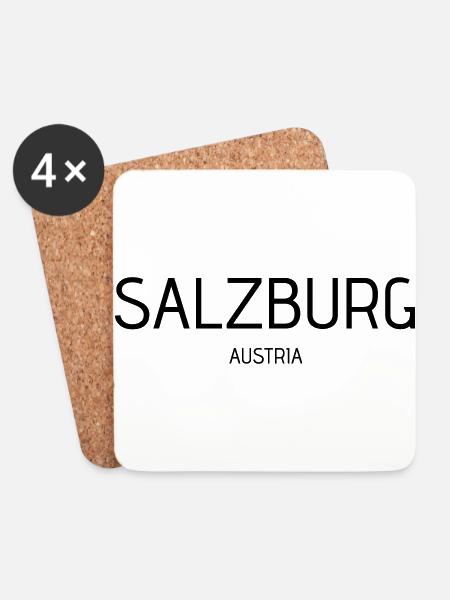 salzburg - Untersetzer (4er-Set) - Weiß
