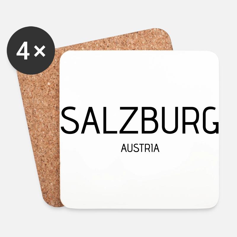 salzburg - Untersetzer (4er-Set) - Weiß