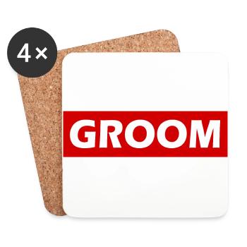 Groom - Untersetzer (4er-Set) - Weiß - Vorne