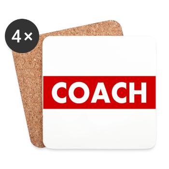 Coach - Coasters (set of 4) - white - Front