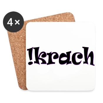 Krach - Untersetzer (4er-Set) - Weiß - Vorne