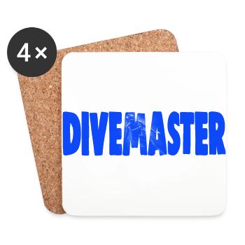 DIVEMASTER - Dessous de verre (lot de 4) - blanc - Devant