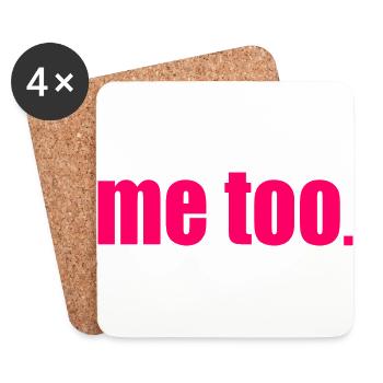 Me too - Dessous de verre (lot de 4) - blanc - Devant